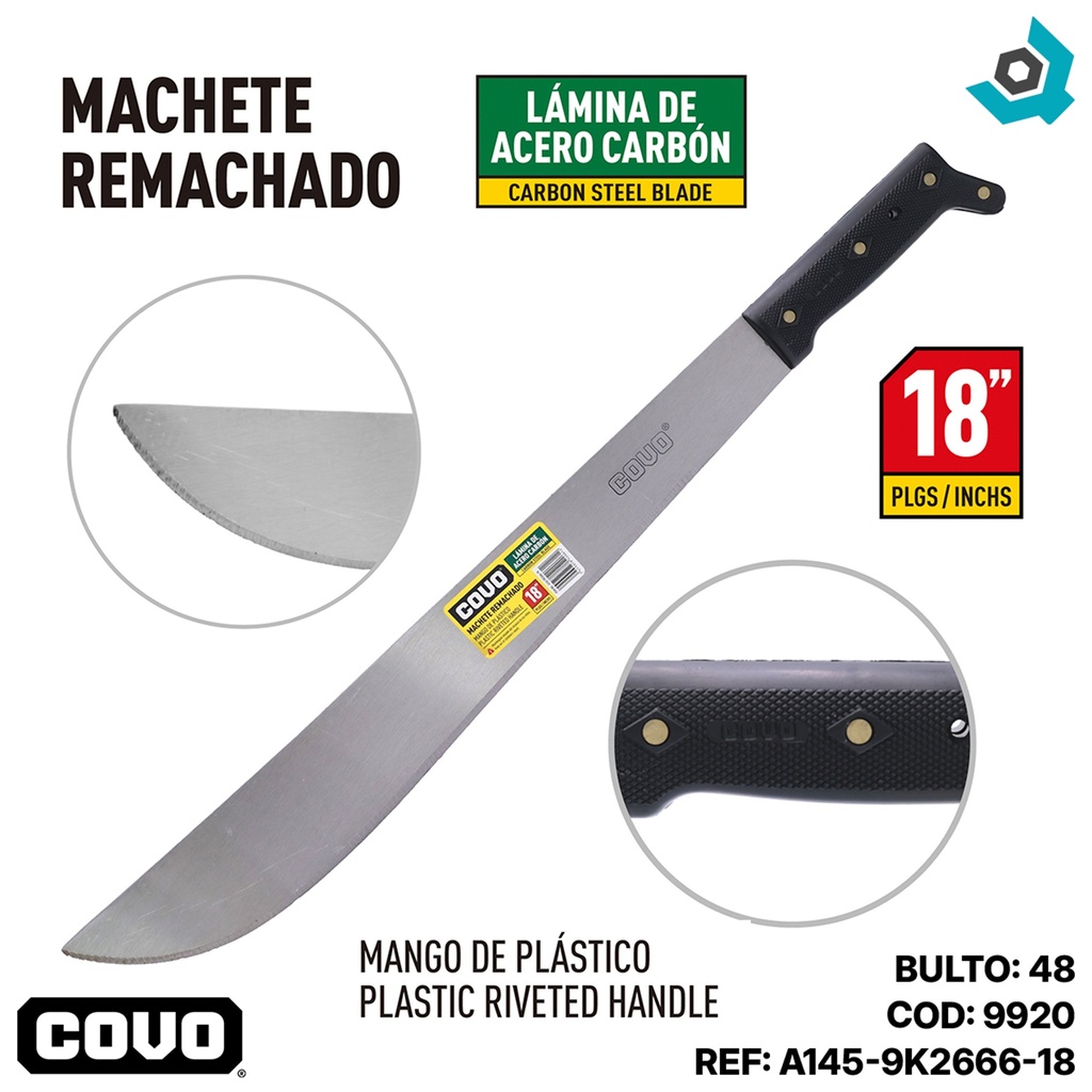 MACHETE 18" REMACHADO COVO