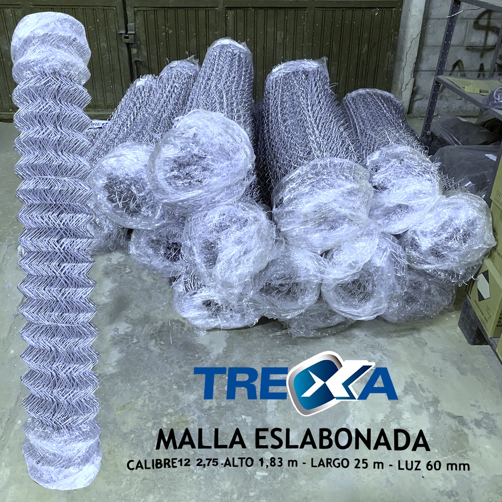 MALLA ESLABONADA C 12.5 D 2,75MM -LUZ 60 X 1,83 X 25M TREXA