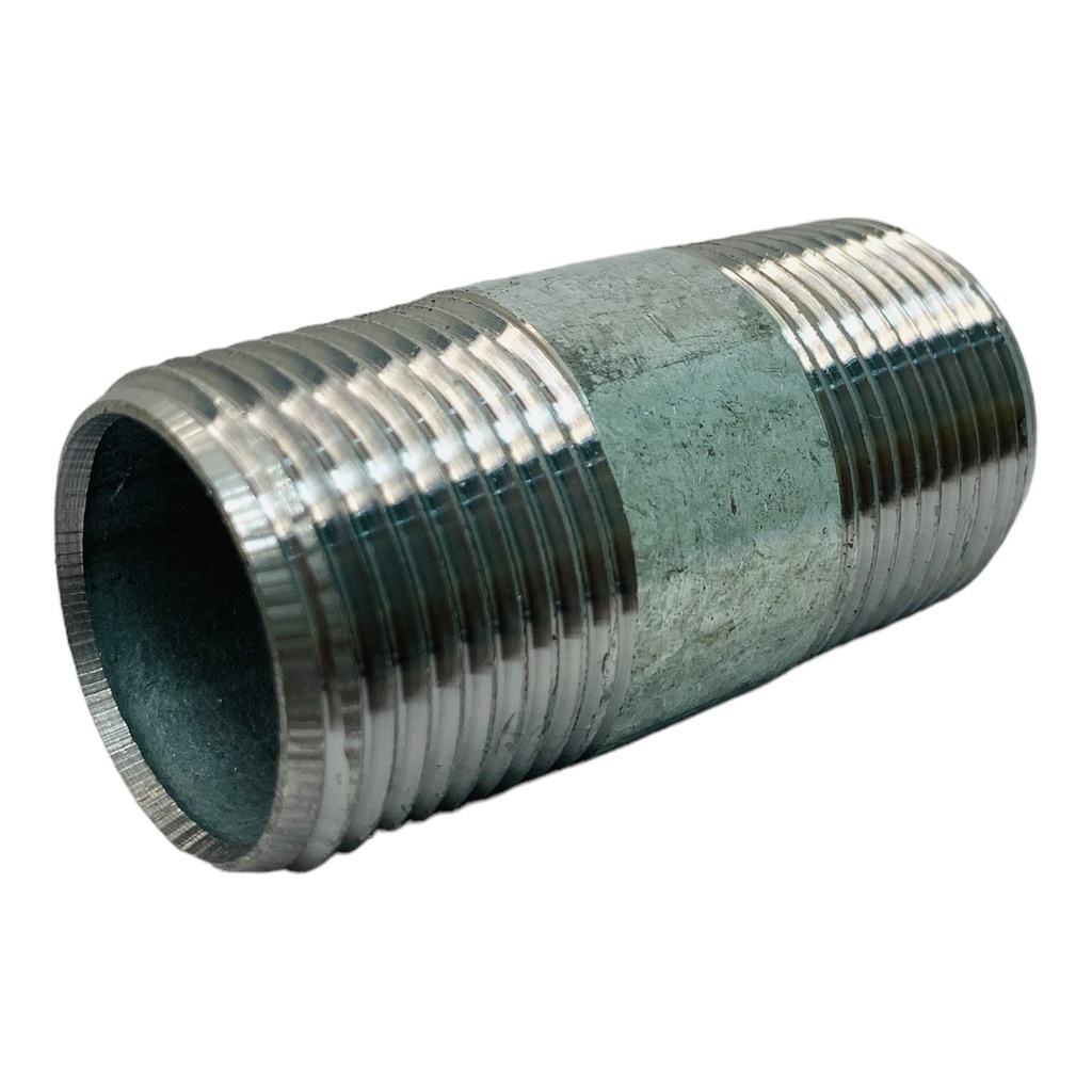NIPLE 1" X 2 1/2" DE LARGO DE ACERO GALVANIZADO GRIVEN