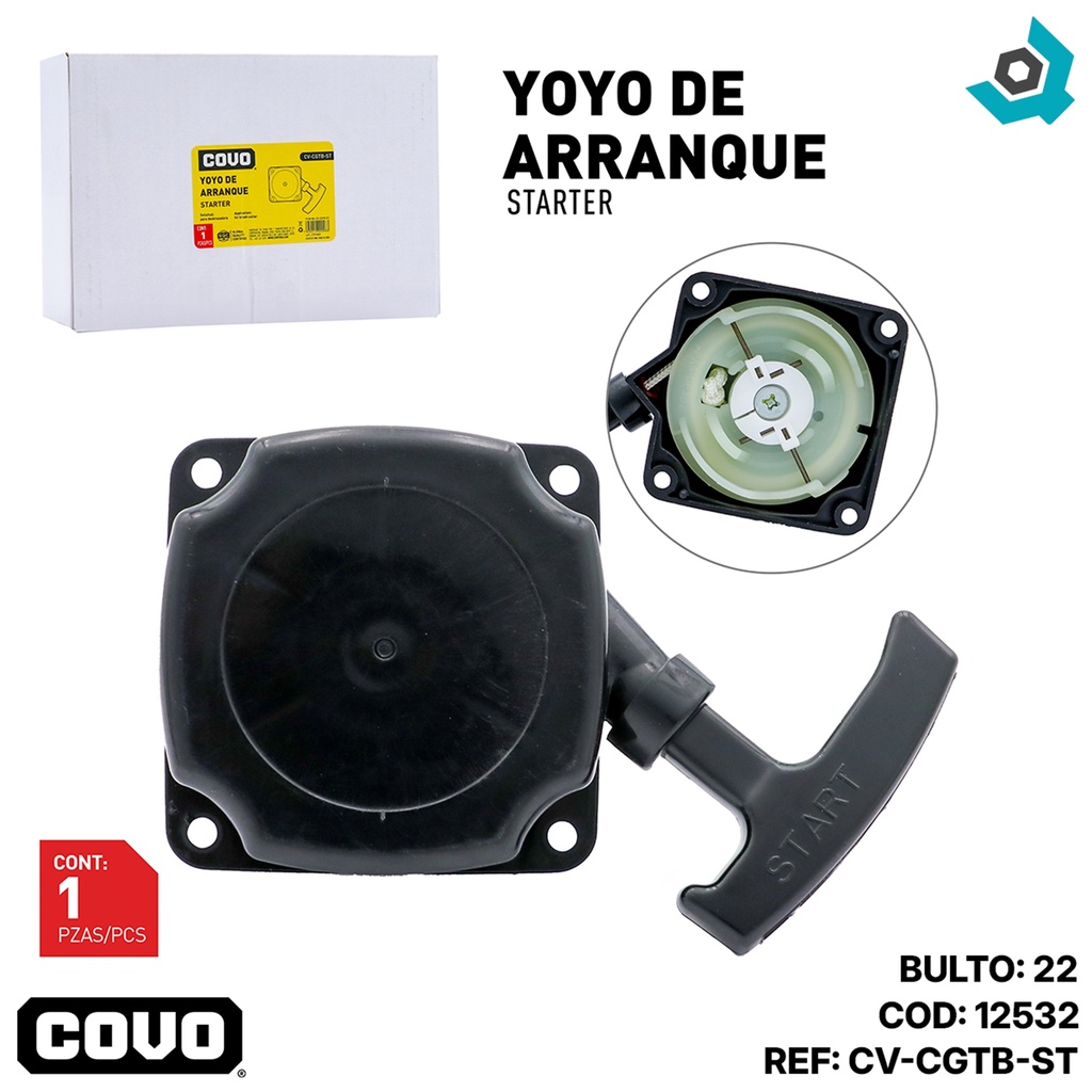 YOYO DE ARRANQUE 1 PZA REPUESTO COVO