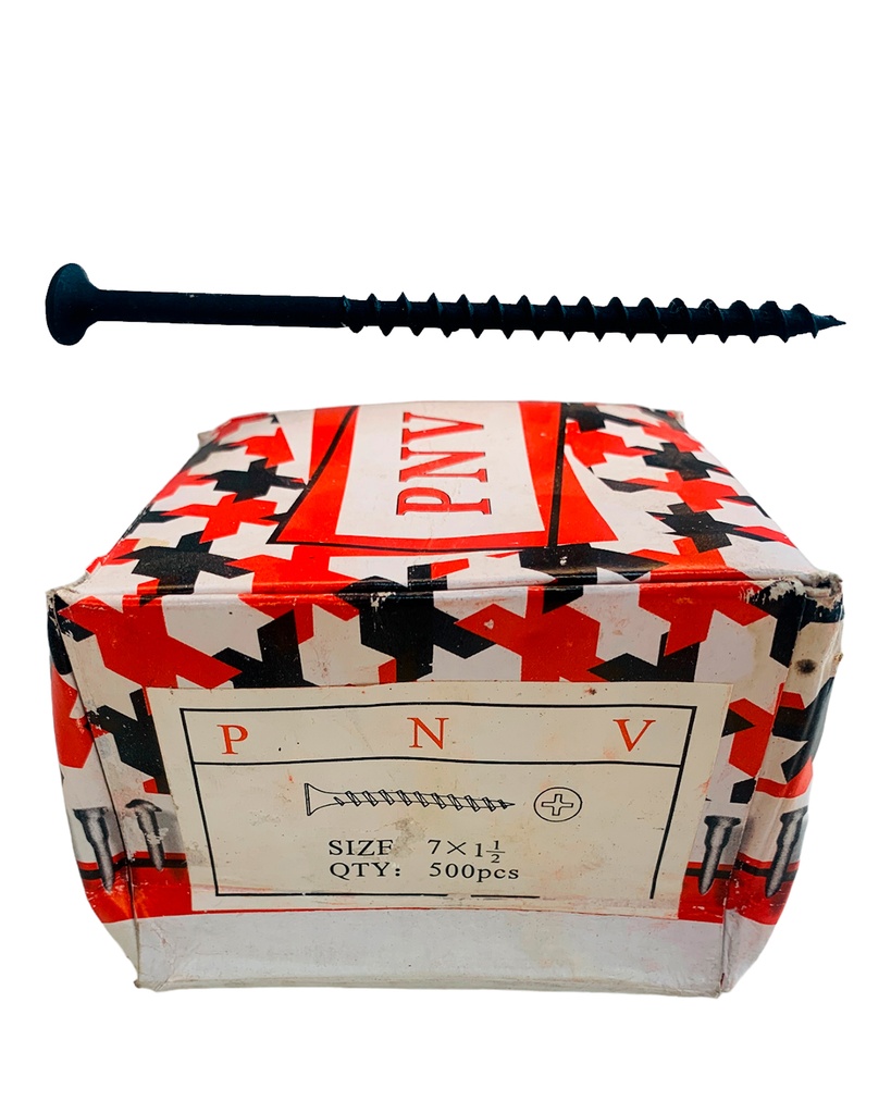 TORNILLO DRYWALL 7 X 1 1/2" ROSCA GRUESA PNV