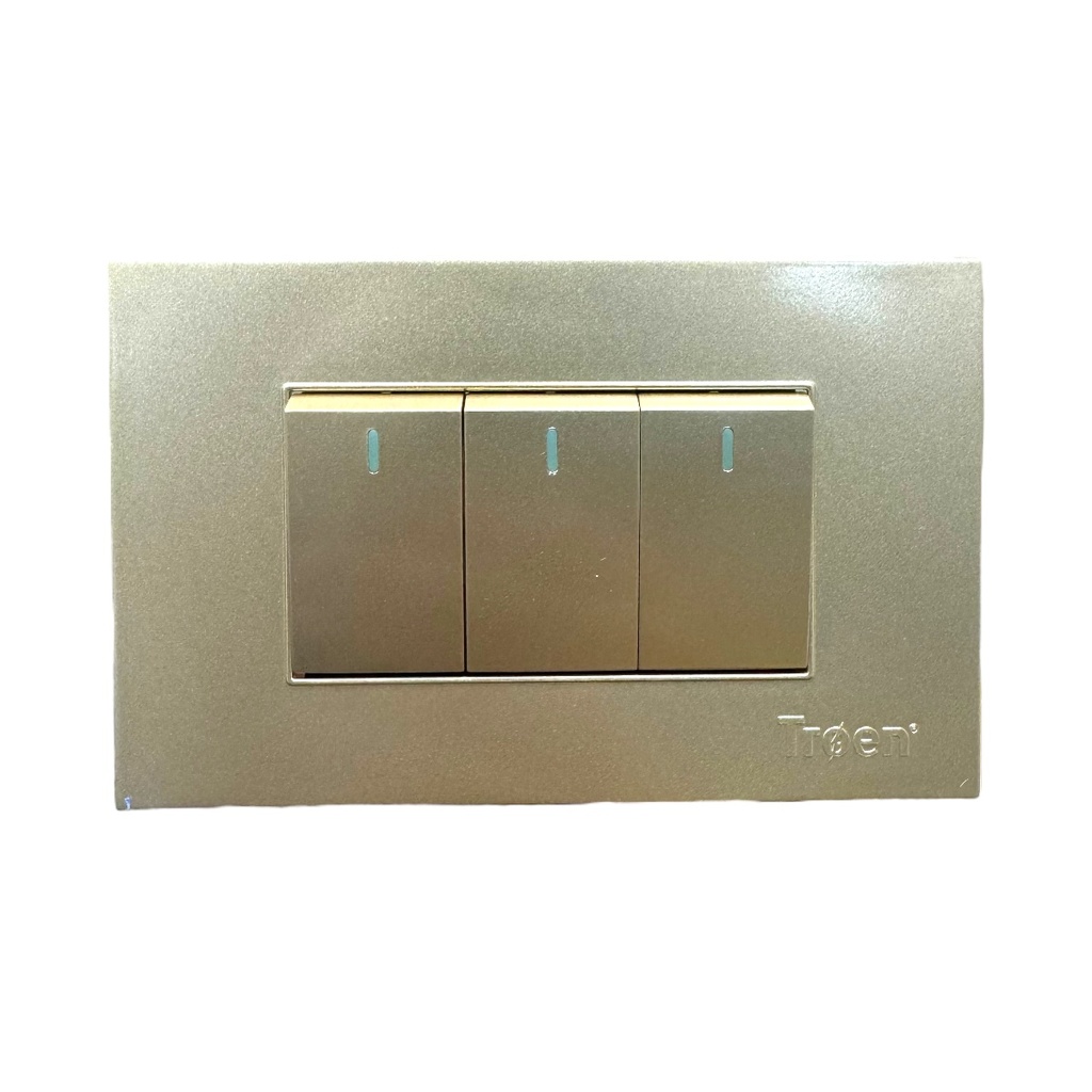 APAGADOR TRIPLE DORADO TROEN