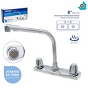 GRIFERIA PARA FREGADERO 8" DOBLE MANIJA GRIVEN