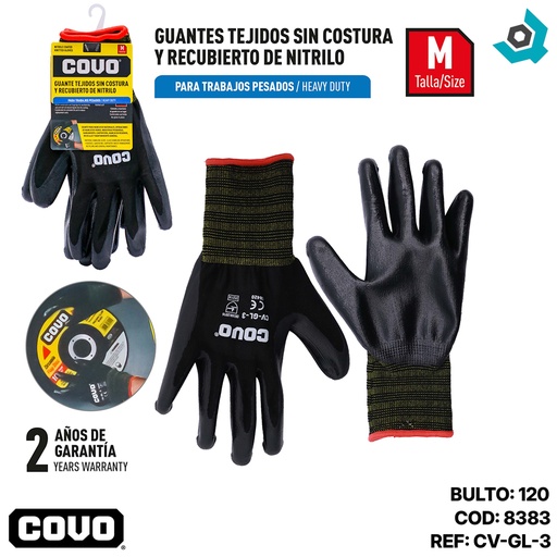 [8383] GUANTES DE TRABAJO TALLA M COVO