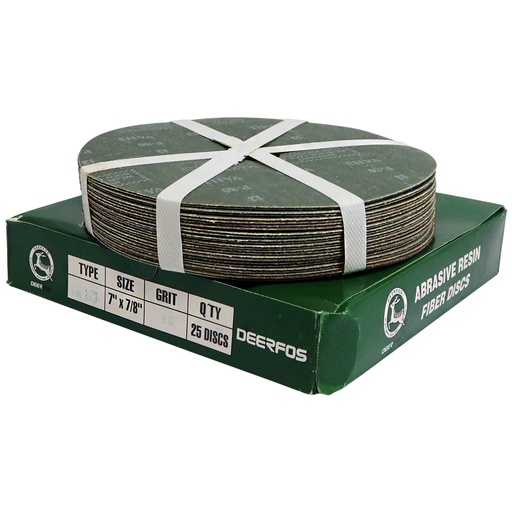 [8409] DISCO DE LIJA 7" X 7/8" GRANO 80 DEERFOS