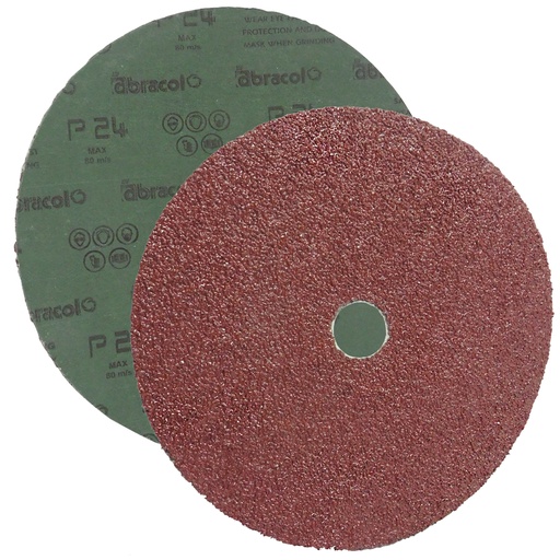 [8420] DISCO DE LIJA 7" X 7/8" GRANO 24 ABRACOL