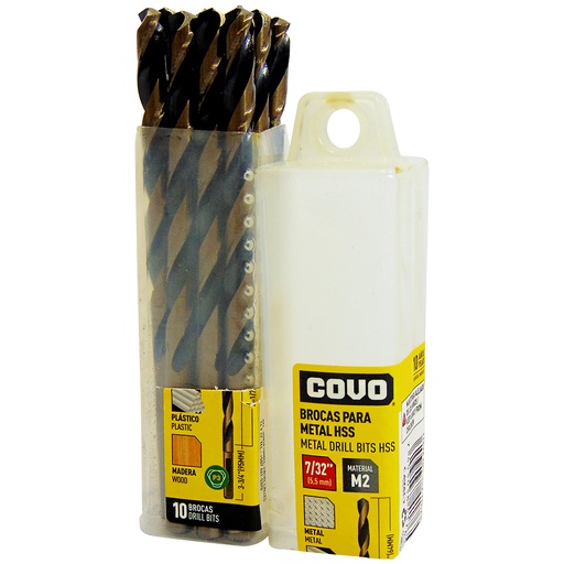 [9135] MECHAS PARA METAL 7/32" HSS COVO