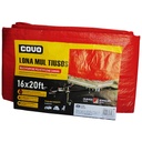 LONA MULTIUSOS 16X20FT DE POLIETILENO ROJO  COVO