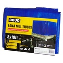 LONA MULTIUSOS 08X10FT DE POLIETILENO AZUL COVO