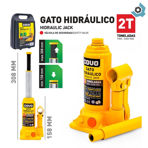 [9313] GATO HIDRAULICO 2 TONELADAS COVO