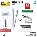 REMACHE 1/8" X 5/16" 50 PIEZAS COVO