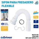 SIFON PARA FREGADERO DE 1 1/2" FLEXIBLE GRIVEN