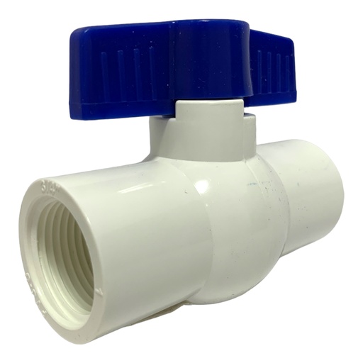 [11076] VALVULA 3/4" DE PVC CON ROSCA GRIVEN