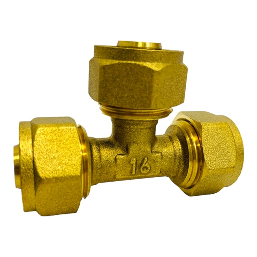 [11220] RACOR T DE PRESION T16 X T16 X T16MM DE BRONCE PARA GAS GRIVEN