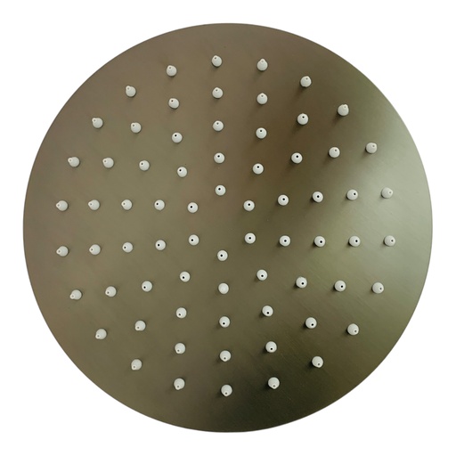 [11280] REGADERA PARA DUCHA REDONDA 10" GRIS METALICO GRIVEN GUN METAL