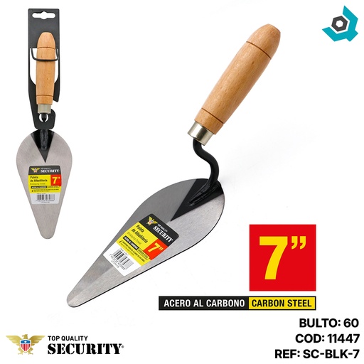 [11447] ESPATULA DE ALBANILERIA 7" SECURITY