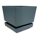 MATERO Y PLATO PP ART CUAD TEXT L15 GRIS DP