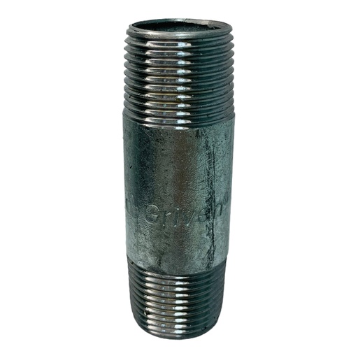 [11757] NIPLE 3/4" X 3" DE LARGO DE ACERO GALVANIZADO GRIVEN