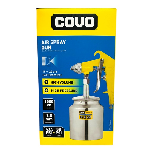 [11780] PISTOLA DE SPRAY PARA PINTAR 1000CC COVO