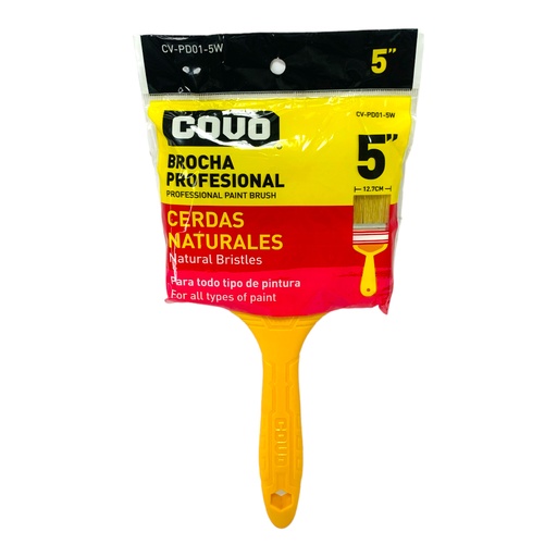 [12138] BROCHA 5" CERDAS BLANCAS COVO