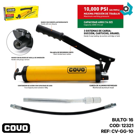 [12321] ENGRASADORA DE 400G COVO