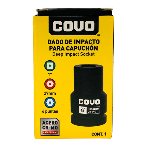 [12307] DADO DE IMPACTO 27MM X 1” COVO