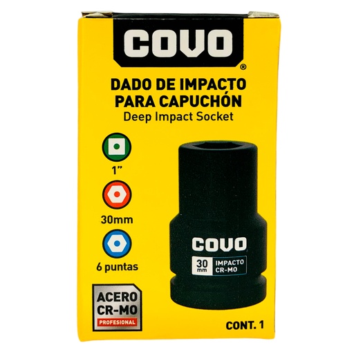 [12306] DADO DE IMPACTO 30MM X 1” COVO