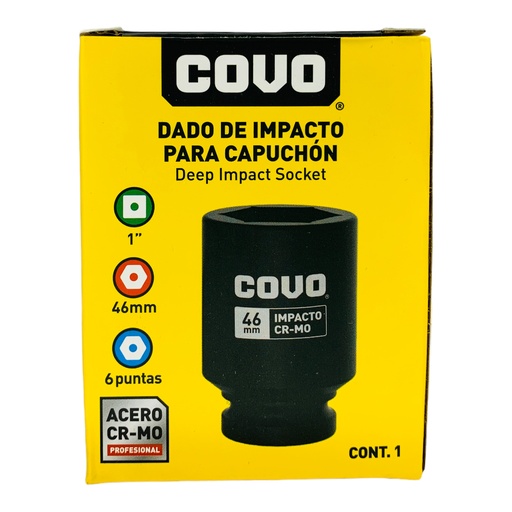 [12294] DADO DE IMPACTO 46MM X 1” COVO