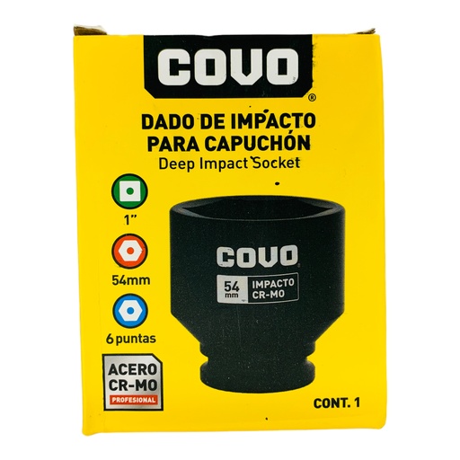 [12292] DADO DE IMPACTO 54MM X 1" COVO