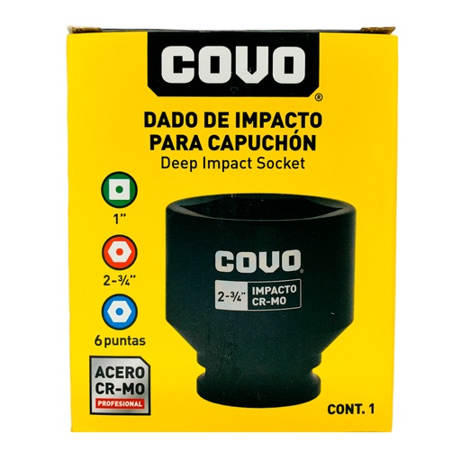 [12308] DADO DE IMPACTO 2-3/4" X 1” COVO