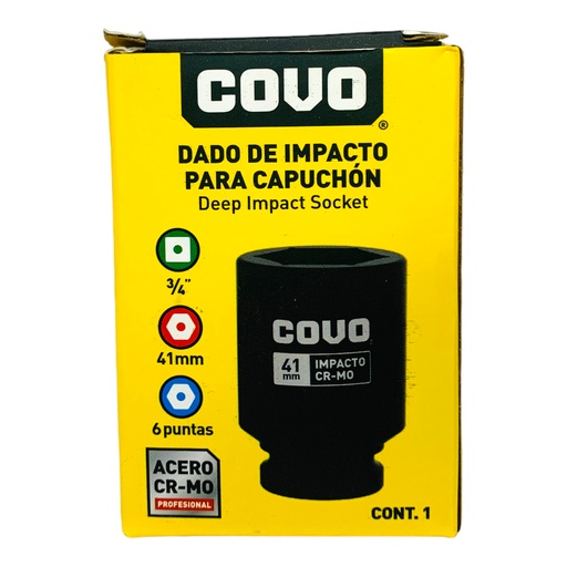 [12280] DADO DE IMPACTO 41MM X 3/4" COVO