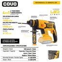 ROTOMARTILLO INALAMBRICO BRUSHLESS 20V COVO