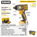 SET DESTORNILLADOR DE IMPACTO INALAMBRICO BRUSHLESS 20V COVO