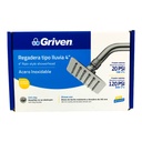 REGADERA TIPO LLUVIA 4" SATINADO CUADRADA GRIVEN