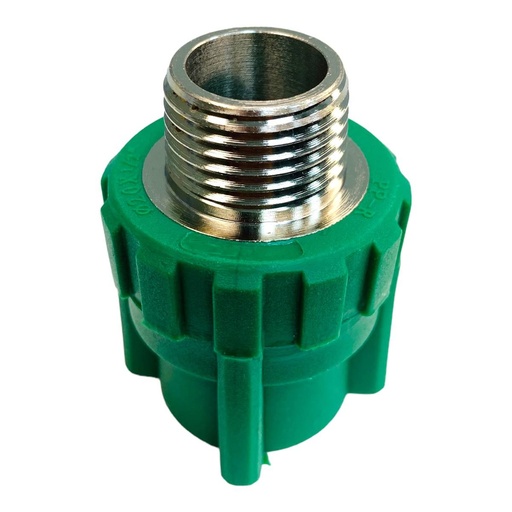 [12824] ADAPTADOR ROSCA MACHO PPR 25MM X 1/2" CXMR-MET GRVEN