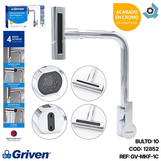 [12852] GRIFERIA MONOMANDO PARA FREGADERO GRIVEN