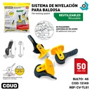 SISTEMA DE NIVELACIÓN PARA BALDOSA 50 PZAS COVO