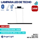 LAMPARA LED 24W DE TECHO LUZ AJUSTABLE NEGRA ANGEL LIGHT