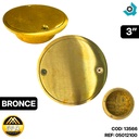 REJILLA DESAGUE DE PISO CIEGA 3" BRONCE METALES ALEADOS