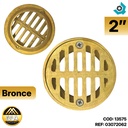 REJILLA DESAGUE DE PISO ESTANDAR 2" BRONCE METALES ALEADOS