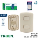 APAGADOR DOBLE 3 WAY BEIGE TROEN
