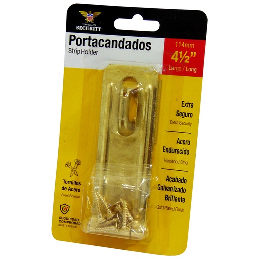 [10188] PORTA CANDADO 4.5" DORADO SECURITY