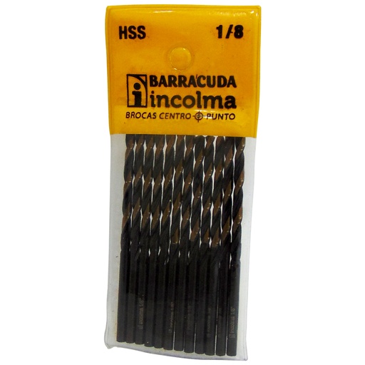 [10267] MECHA DE HIERRO 1/8" 12 PIEZAS BARRACUDA