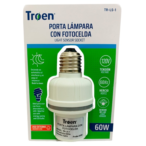 [10447] PORTA LAMPARA CON FOTOCELDA TROEN