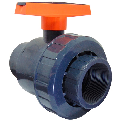 [10465] VALVULA BOLA UNION UNIVERSAL PVC PRES 3" CON ROSCA TUBRICA