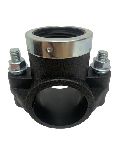 [10604] ABRAZADERA PARA RIEGO PP CON ROSCA 40MM X 1" TUBRICA