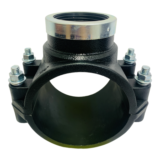 [10622] ABRAZADERA PARA RIEGO PP CON ROSCA 90MM X 1 1/2" TUBRICA