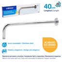 BRAZON DE DUCHA 40CM CROMADO GRIVEN