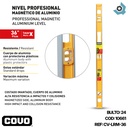 NIVEL PROFESIONAL MAGNETICO DE ALUMINIO 36" COVO