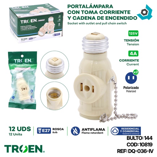 [10819] BENJAMIN CON CADENITA MARFIL TROEN